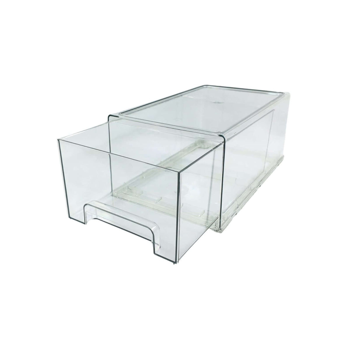 Clear Modular Drawer Organiser – Large for efficient kitchen and pantry organisation, ideal for under sink storage and decluttering.
