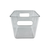 Medium clear under-sink storage tub for space-saving organization in kitchen or bathroom.
