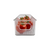 Clear mini fridge storage tub with tomatoes, perfect for pantry or refrigerator organization.