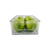 Clear storage tub with green apples, perfect fridge organiser and space-saving solution.