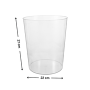 Clear Rubbish Bin - Practical & Stylish Waste Bin for under sink storage solutions, enhancing kitchen organisation and efficiency.