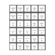 Laundry & Cleaning Labels – 30 Square Stickers for organised storage in kitchen or pantry, enhancing pantry and kitchen organisation.