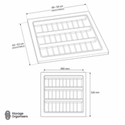 Adjustable Spice Tray – Expanding 490–540W Kitchen Insert