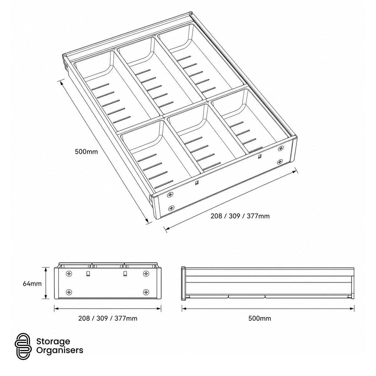 Steel Cutlery Drawer – Stainless Steel Utensil Organiser