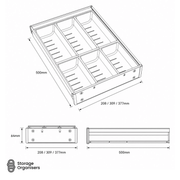 Steel Cutlery Drawer – Stainless Steel Utensil Organiser