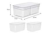 Double Fridge Organiser with Removable Baskets