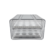 Two-Level Egg Organiser Drawer - Secure & Efficient Fridge Storage for optimal kitchen and fridge organisation.