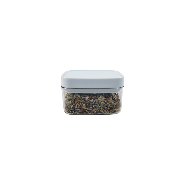 Elegant White Airtight Container – 400ML for pantry organisation, ideal for spices or dry foods in kitchen storage organisers.