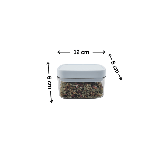 Elegant White Airtight Container – 400ML ideal for pantry organisation, featuring airtight seal for kitchen storage organisers.