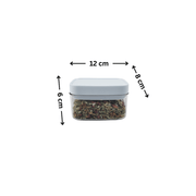 Elegant White Airtight Container – 400ML ideal for pantry organisation, featuring airtight seal for kitchen storage organisers.