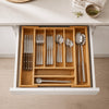Expandable Bamboo Cutlery Tray