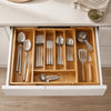 Expandable Bamboo Cutlery Tray