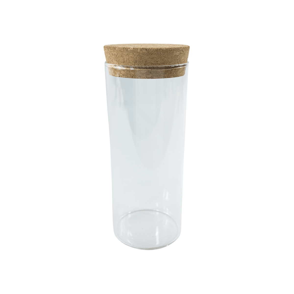 Glass Storage Jar with Cork Lid – 410ml suitable for kitchen and pantry organisation. Ideal for storage organisers.