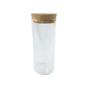 Glass Storage Jar with Cork Lid – 410ml suitable for kitchen and pantry organisation. Ideal for storage organisers.