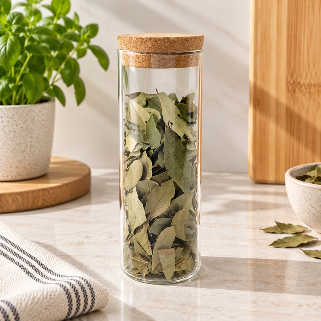 Glass Storage Jars with Cork Lid – 550ml