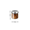 Glass Storage Jar – 400ml with Clear Stainless Lid