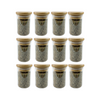crylic spice rack with drawer and 12 herb and spice jars set for organised kitchen storage