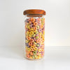 Acacia Lid Glass Jar Small Pantry Organisation - 15 Pack