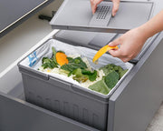 Bin 35L for 600mm Cabinet – Blum Compatible suitable for kitchen waste, pull out bin enhances under sink storage and organisation.
