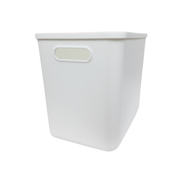 Large White Storage Tub with Lid ideal for kitchen and pantry organisation, offering versatile storage solutions for various uses.