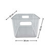 Clear under-sink storage tub, dimensions 22x19x15 cm, perfect kitchen storage organiser
