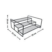 Metal Spice Rack – Black ideal for kitchen and pantry organisation; a practical storage organiser for efficient spice arrangement.