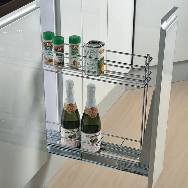 Slim Pull-Out Utility Rack – Fits 150mm Cabinet