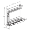 Slim Pull-Out Utility Rack – Fits 150mm Cabinet
