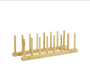 Bamboo Dish & Pot Lid Rack – 5 Grid