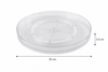 Short Round Clear Rotating Tray - Lazy Susan