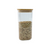 Square Glass Storage Jar with Bamboo Lid - 1250ml