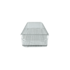 Alt Tag: Clear mini pantry storage tub with lip for organizing kitchen or fridge items.