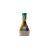 Clear mini pantry tub holding salad dressing; ideal storage organiser for kitchen and pantry use.