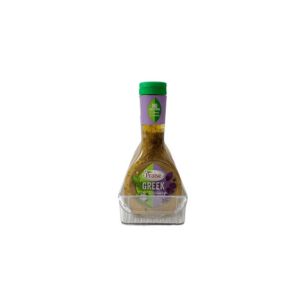 Clear mini pantry tub holding salad dressing; ideal storage organiser for kitchen and pantry use.