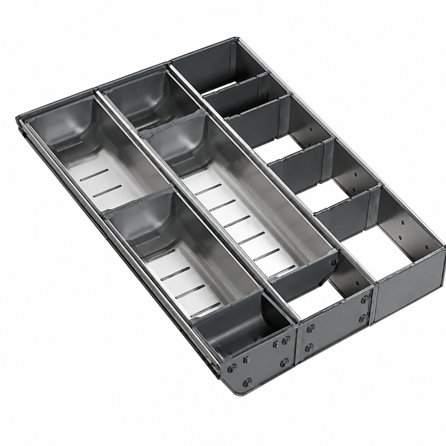 Stainless Steel Cutlery Organiser – Utensil Drawer Organiser