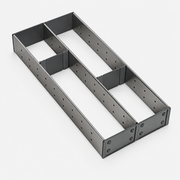 Stainless Steel Utensil Organiser – Double Compartment Holder