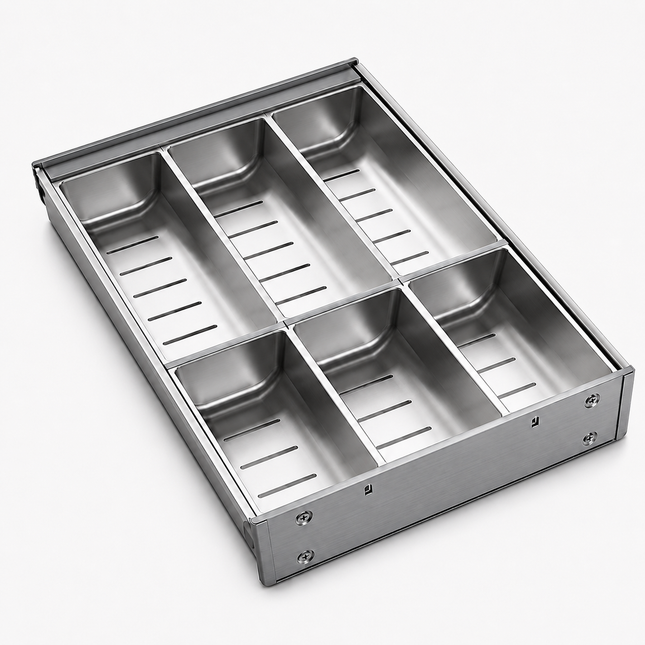 Steel Cutlery Drawer – Stainless Steel Utensil Organiser