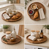 Acacia Wood Round Serving Tray
