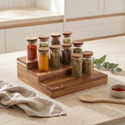 Acacia Wood Spice Rack – 3 Tier