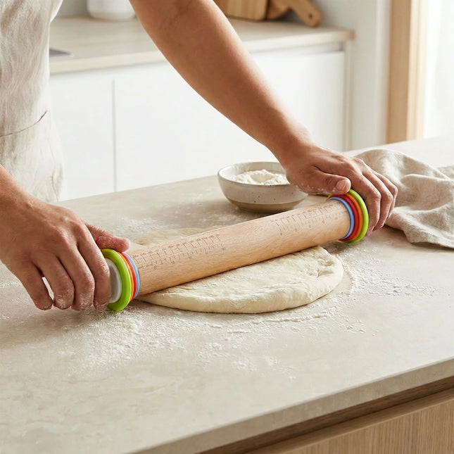 Adjustable Bamboo Rolling Pin