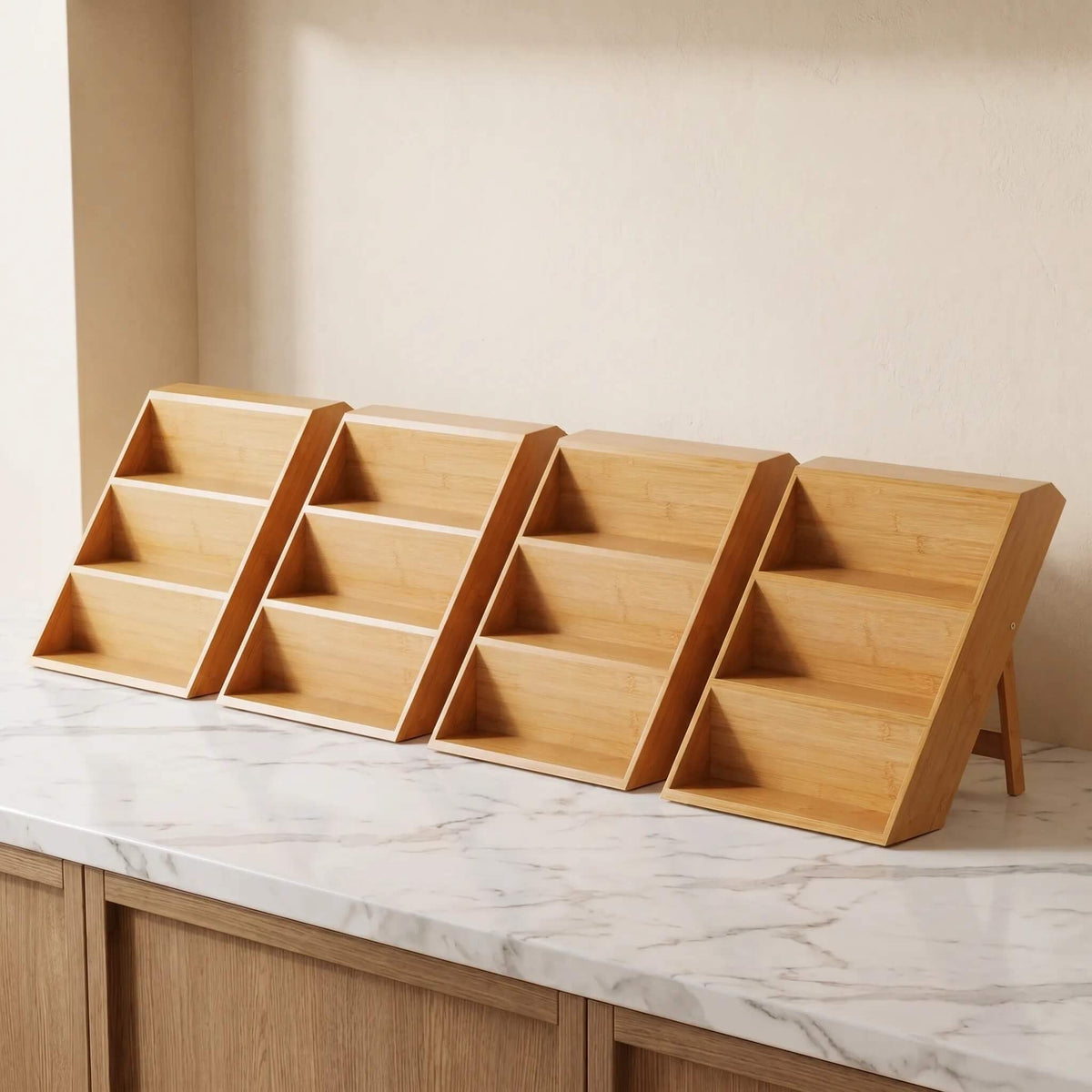 Bamboo 3 Tier Spice Rack Organiser