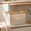 Beige Linen Basket – Large Without Handle