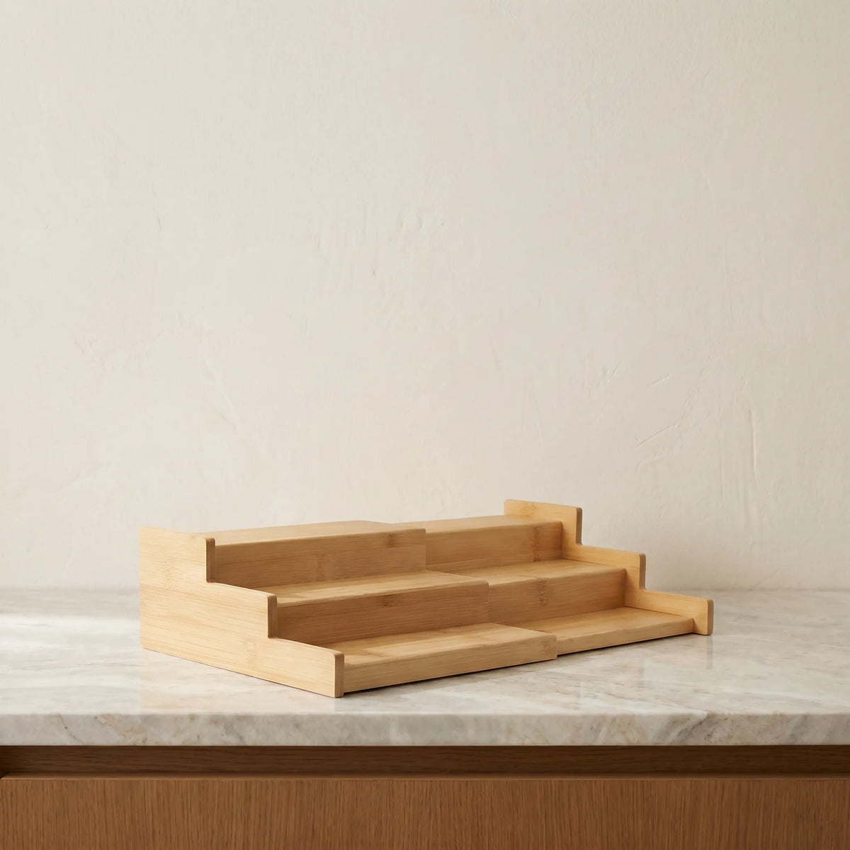 Expandable Bamboo Spice Rack – 3 Tier