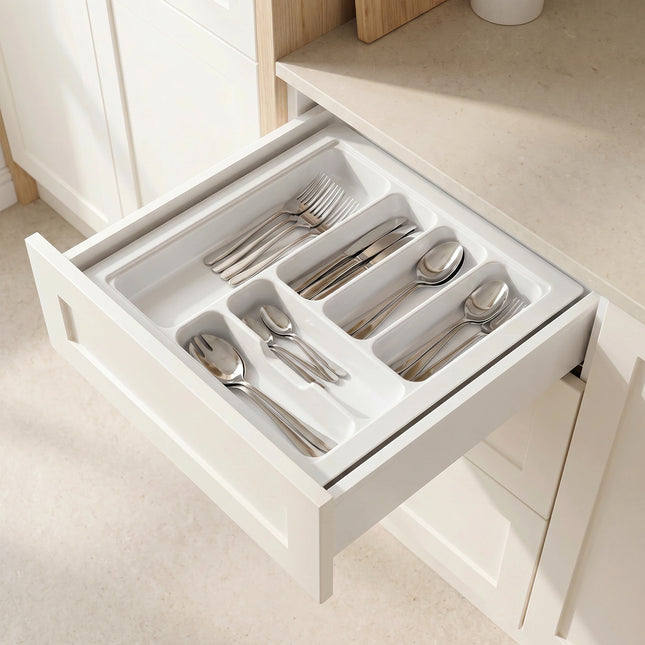 White Cutlery Tray 430x480mm