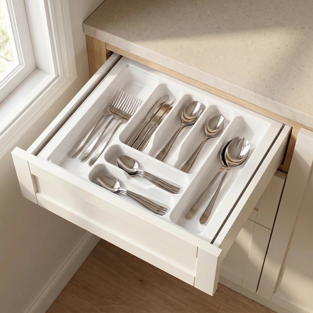 White Cutlery Tray 530x480mm