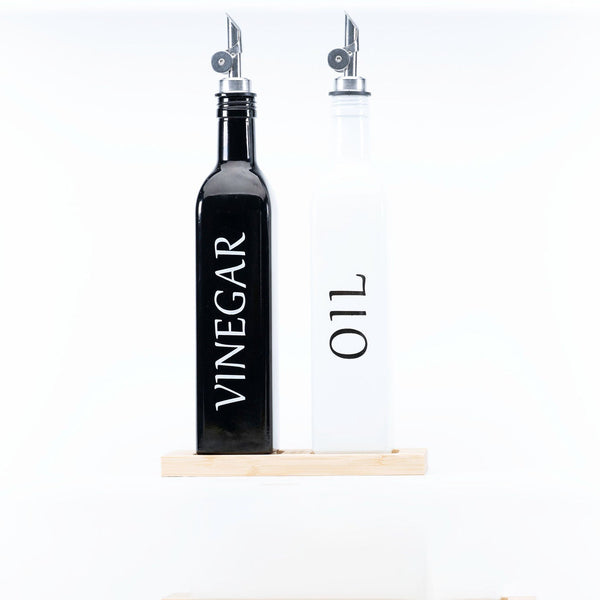 White Oil & Vinegar Bottle – 500ml