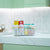 Large White Mesh Basket with Wooden Handles