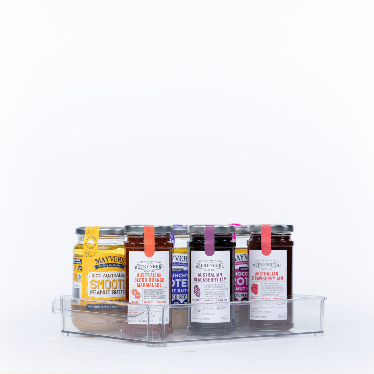 Clear Stackable Tub With Lip – Large storing jars for pantry organisation, ideal as storage organisers in kitchen spaces.