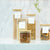 Square Glass Jar with Bamboo Lid – 750ml Pantry Storage