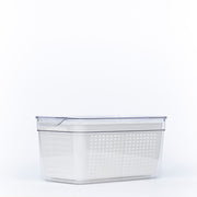 Double Fridge Organiser with Removable Baskets for efficient kitchen storage; ideal for pantry and fridge organisation with pull out bins.